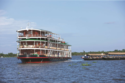 Uniworld's River Orchid during a 7-night Mekong River Cruise. 