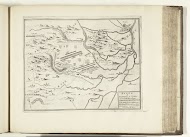 Kaart met de slag bij Marsaglia, 1693