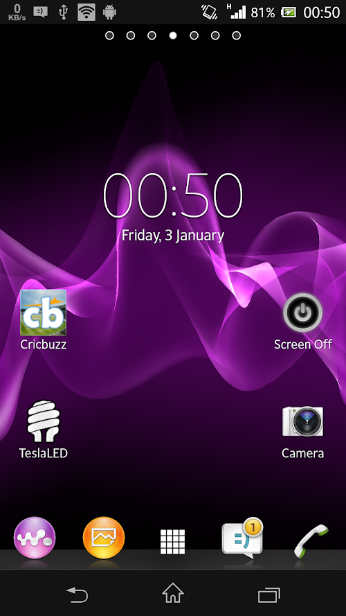 Android application Cosmic flow live wallpaper screenshort