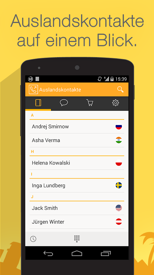 Billig ins Ausland anrufen – Android-Apps auf Google Play