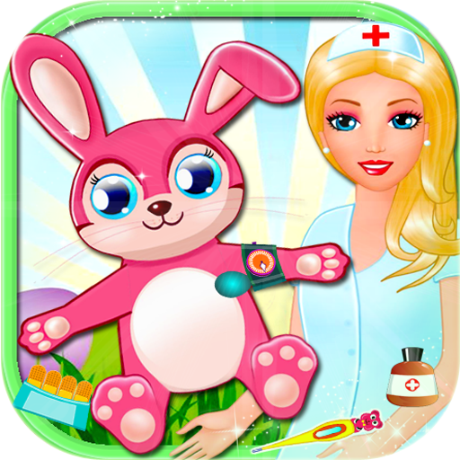 Easter Doctor Rabbit Caring LOGO-APP點子