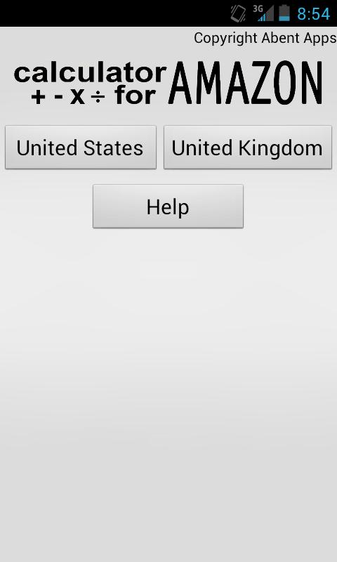 Android application Calculator for Amazon US/UK screenshort
