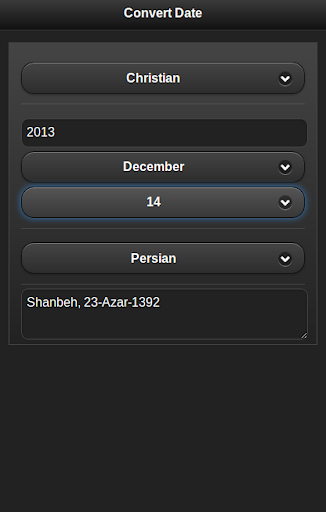 Persian Date Converter