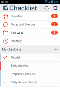 Baby checklist