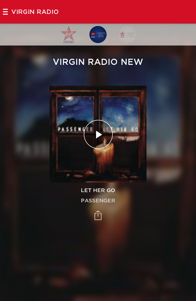 Virgin Radio Officiel Screen 2