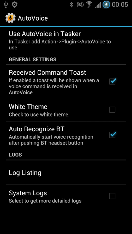 AutoVoice - screenshot