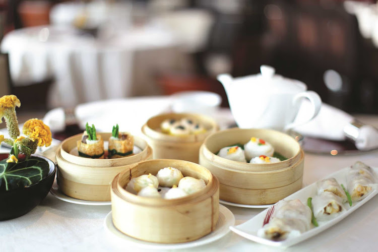 Dim sum in Hong Kong.