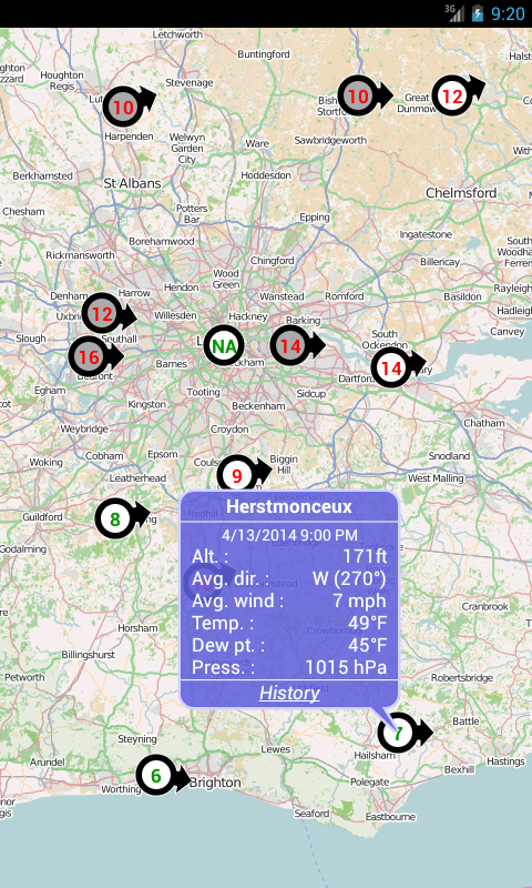 MobiWindStations+ Screen 2