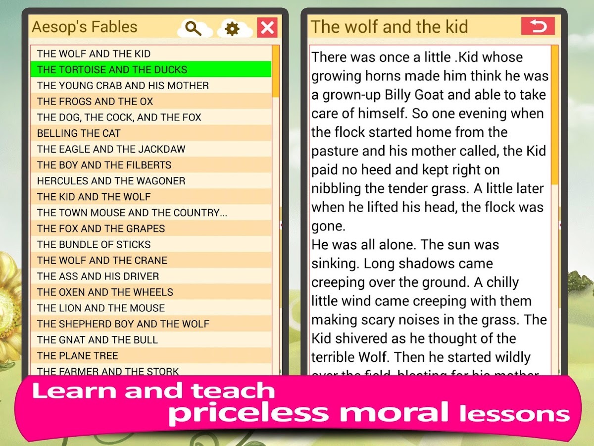 Worksheets Image Of Short Story For Kid aesops fables stories for kids android apps on google play screenshot