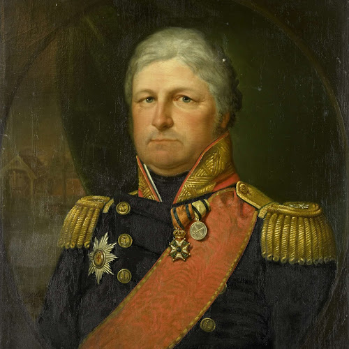 Portrait of RearAdmiral Job Seaburne May, Jan Willem May, 1823