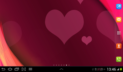 【免費個人化App】Pink Heart Live Wallpaper-APP點子