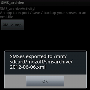 SMS archive 1.0