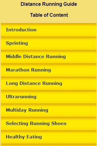 Distance Running Guide