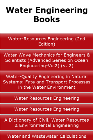 Water Engineering Books