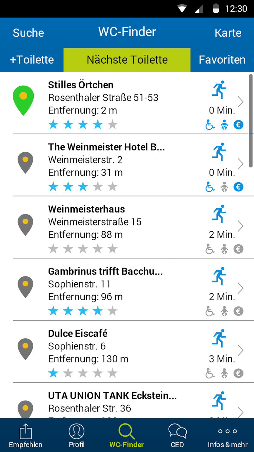 WC-Finder Deutschland Screen 3