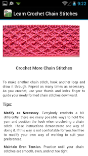 【免費生活App】Crochet Chain Stitches-APP點子