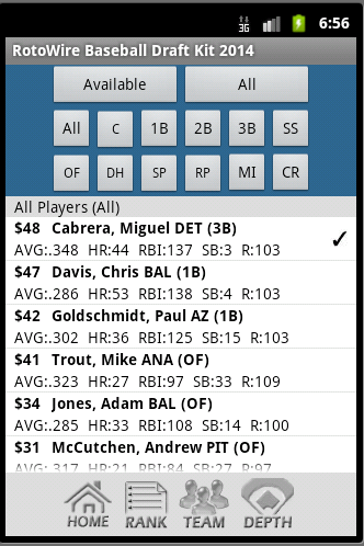 2014 Fantasy Baseball Draftkit