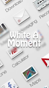 Free Download White A Moment GO Theme APK for Android
