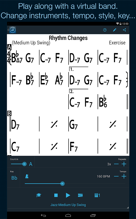 iReal Pro MusicBook-PlayAlong - screenshot