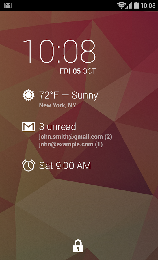 DashClock Widget - screenshot