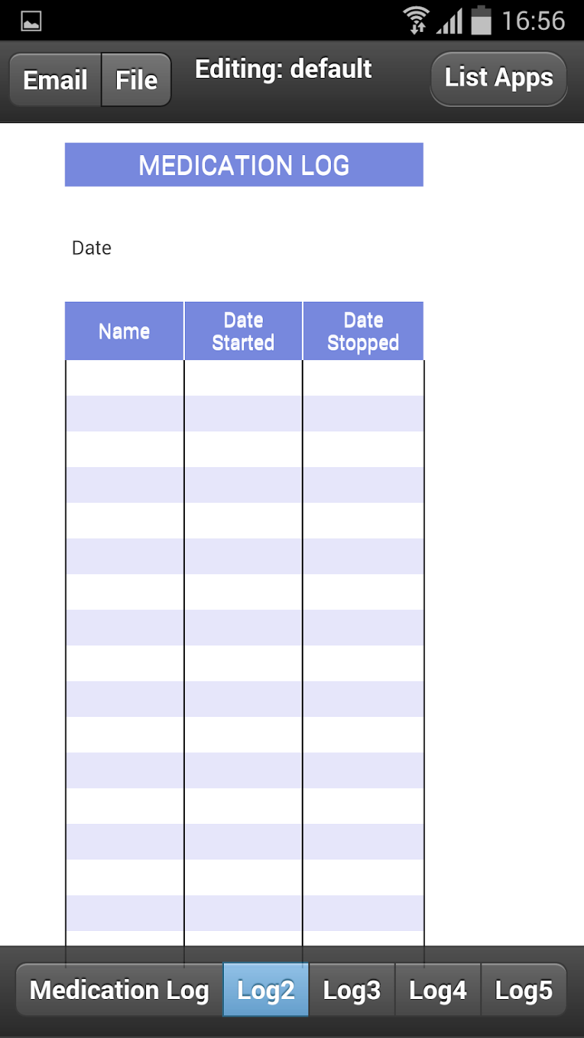 Medication Logs Screen 2