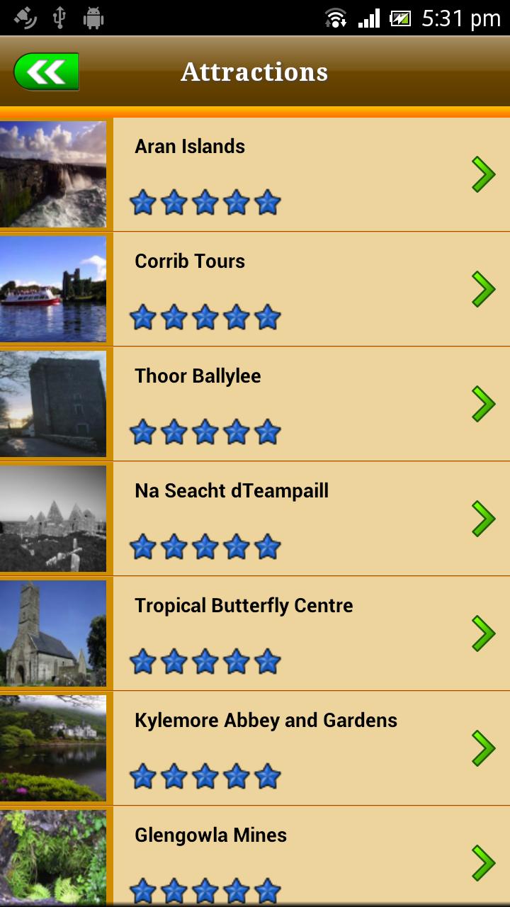 Galway Offline Travel Guide Screen 3