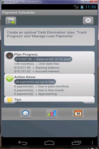 Android application Payments Reminder screenshort
