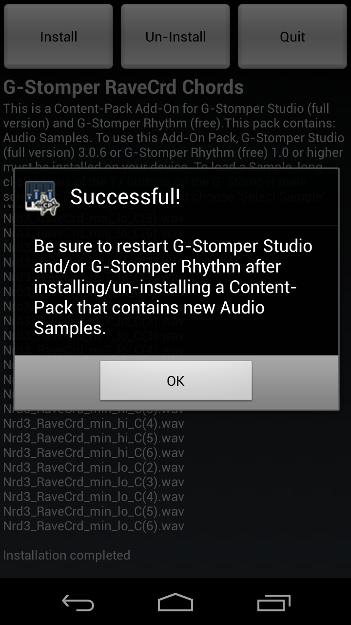 G-Stomper RaveCrd Chords Screen 2