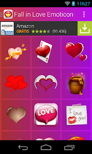Fall in Love Emoticons - náhled