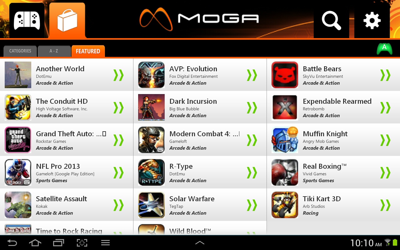 MOGA Pivot - screenshot