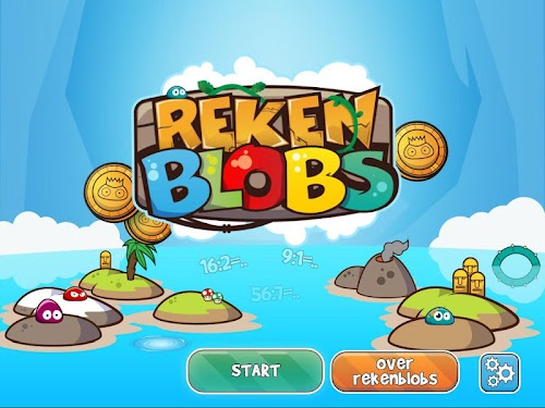 Android application Math Blobs Division facts screenshort