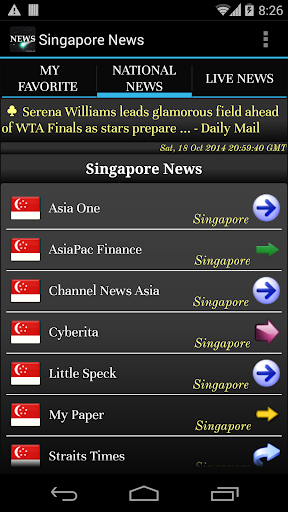 Singapore Live News Papers