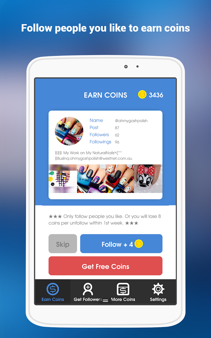 phone - get followers on instagram free download