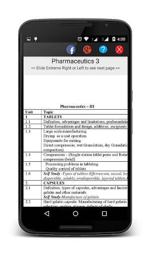 【免費教育App】B.Pharmacy Syllabus Guide (MU)-APP點子