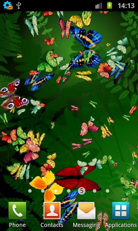 Android application Butterfly Live Wallpaper screenshort