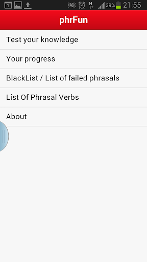 Phrasal verbs app - phrfun