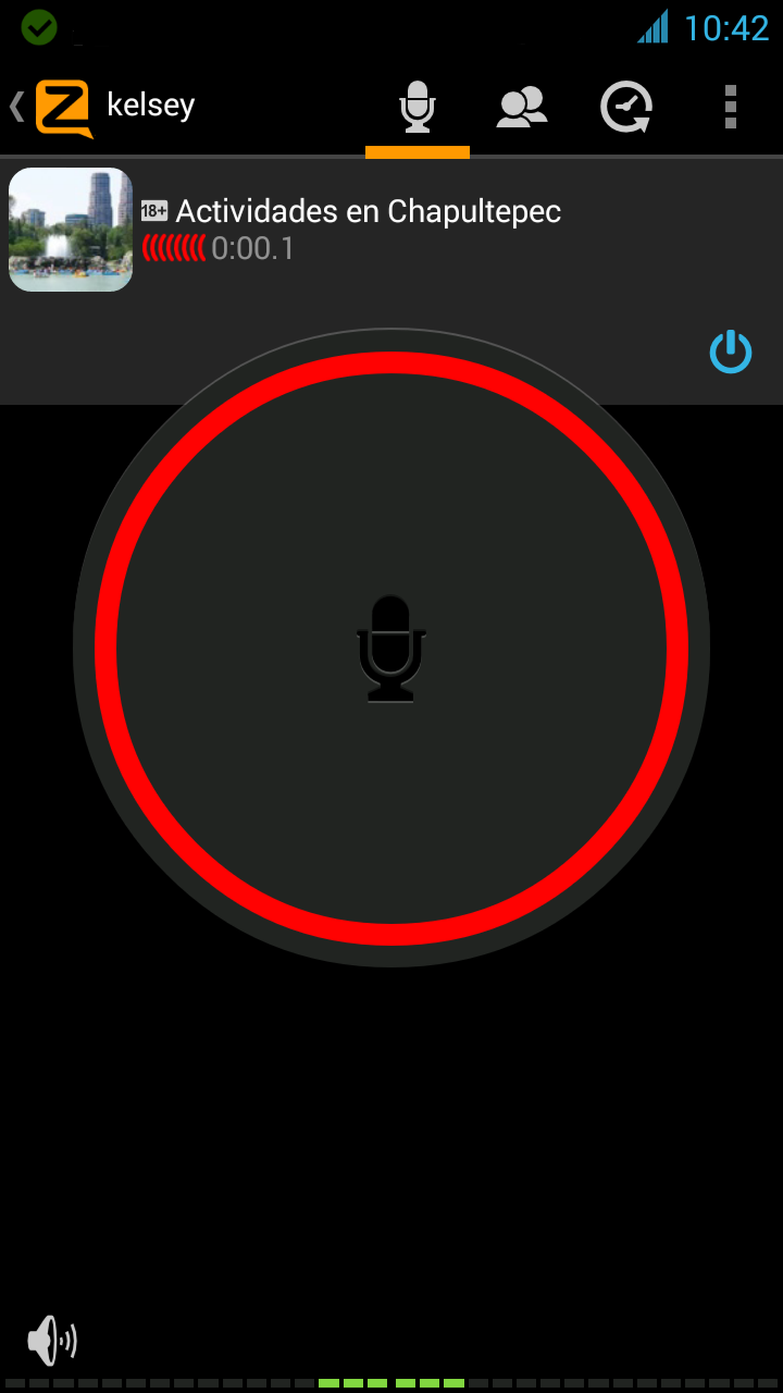 Android application Zello PTT Walkie Talkie screenshort