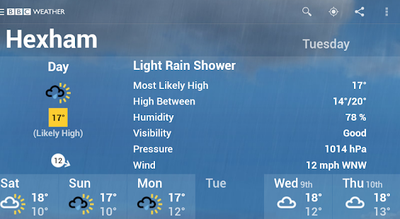 BBC Weather - screenshot thumbnail