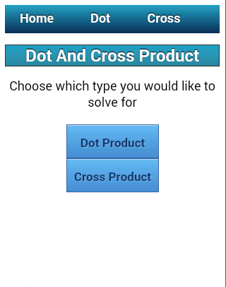 Dot and Cross Product Solver