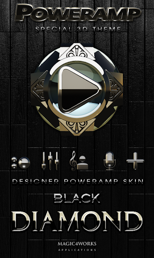 免費下載個人化APP|Poweramp skin Black Diamond app開箱文|APP開箱王