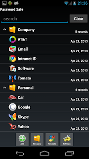 Password Safe screenshot