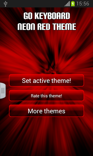 【免費個人化App】GO鍵盤紅色霓虹燈主題-APP點子
