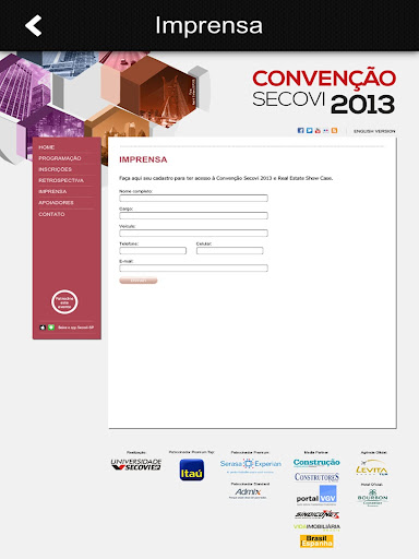 【免費通訊App】Convenção Secovi 2013-APP點子