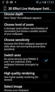 3D-effect Live Wallpaper - screenshot thumbnail