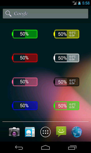 Glow Battery Widget