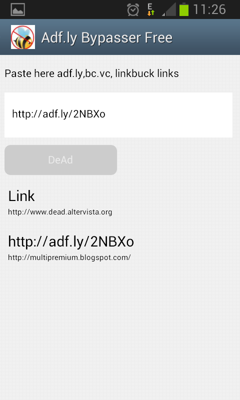 Adf.ly Bypasser Free - screenshot