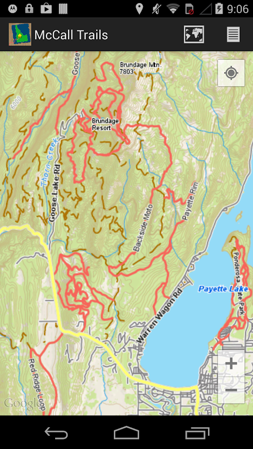 Android application McCall Trails screenshort