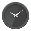 Glass clock widget B -Me Clock icon