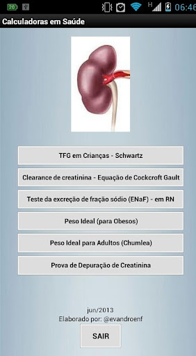 Função Renal Calculadoras