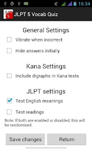 JLPT 5 Vocab Quiz - screenshot thumbnail